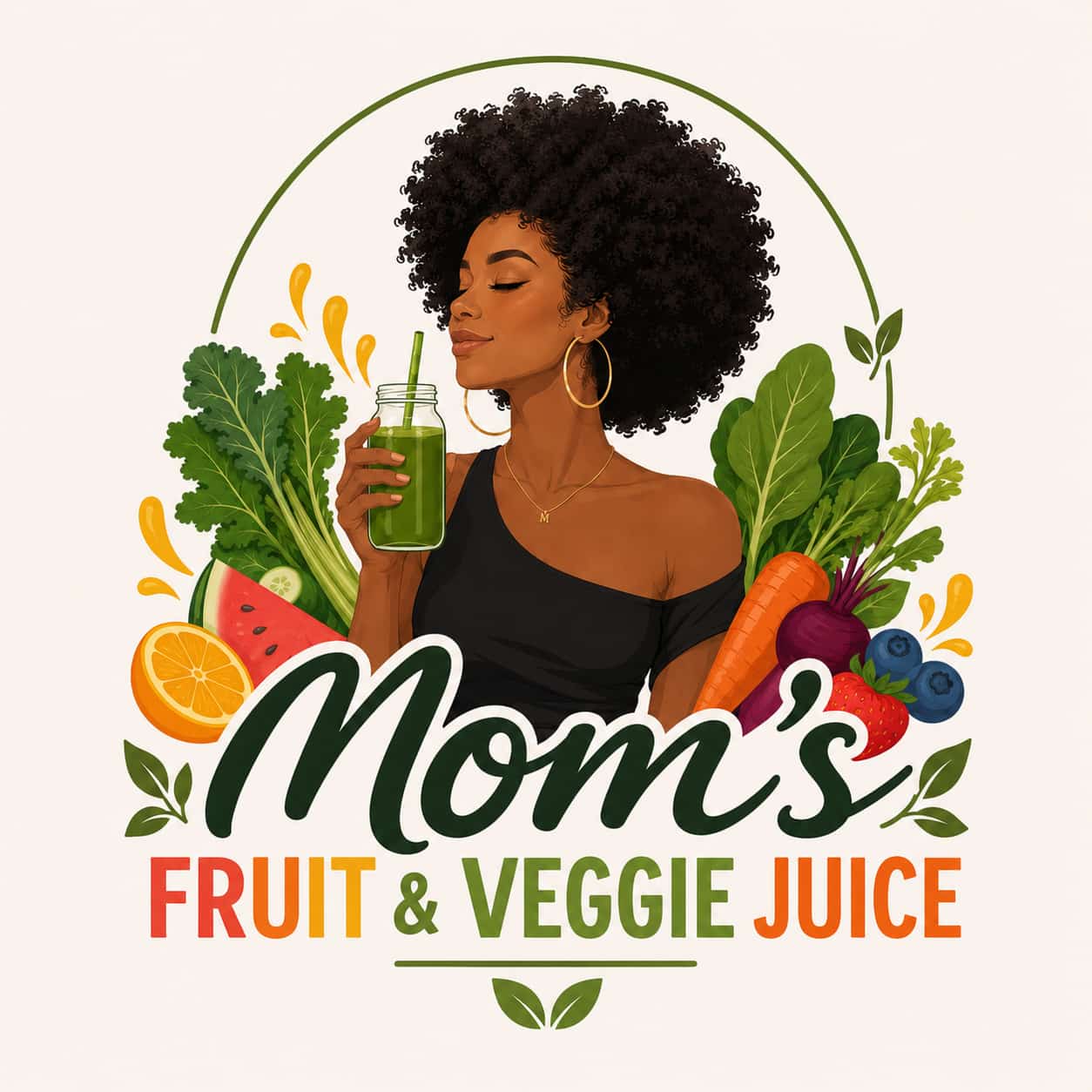 Mom's Fruit & Veggie Juice logo